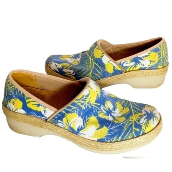 Dansko Tahiti Scandi Girl Clog Sanibel Professional Shoe Canvas Vegan Comfort - Picture 1 of 9